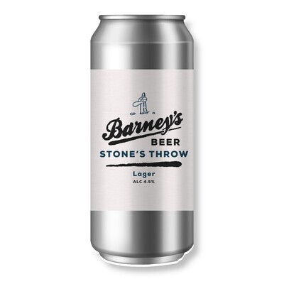 Barney's Stone's Throw Lager - Single Cans