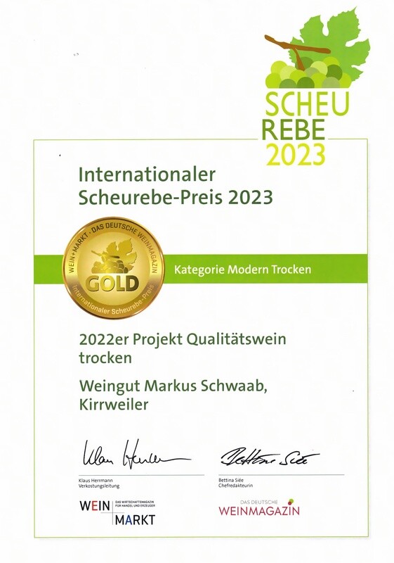 2026 Scheurebe Projekt trocken