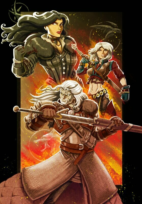 The Witcher Tied by Destiny Fire and Ice edition