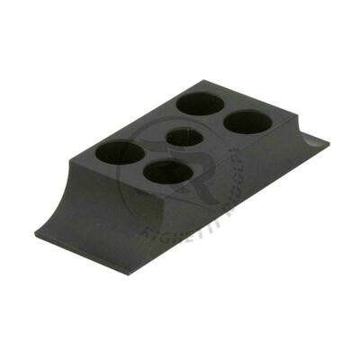 Engine mount clamp, Light type 30x92mm, Black anodized