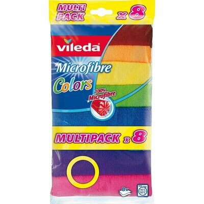 Vileda Microfiber Colors cloth XXL 8er Pack