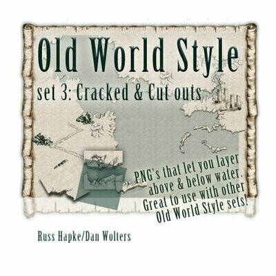 Old World Style Set 3: Cracked & Cut outs