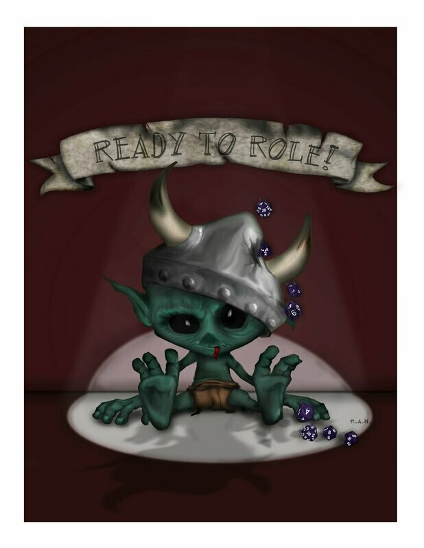 Ready to Role! Full color - Portrait