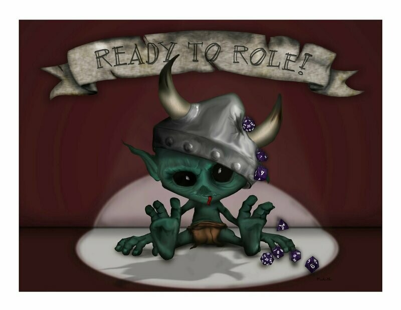 Ready To Role! Full Color Landscape 11x8.5