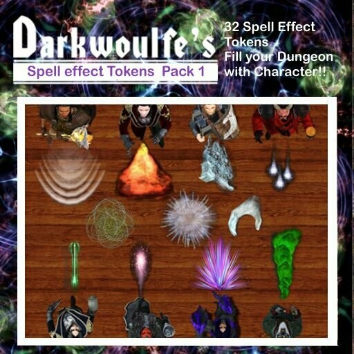 Darkwoulfe's Token Pack - Spell Effects 1