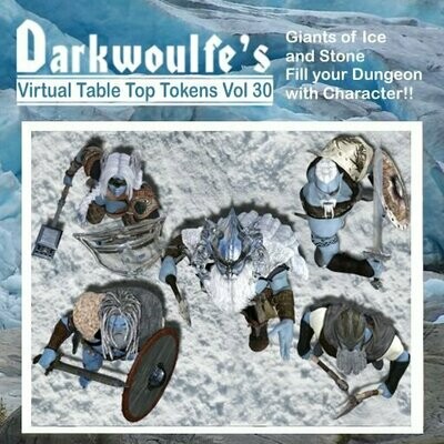 Darkwoulfe's VTT Tokens - Volume 30: Giants of Ice & Stone