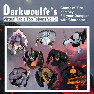 Darkwoulfe's Token Pack Vol31 - Giants of Fire and Sky