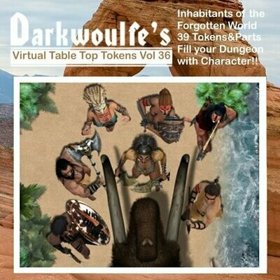 Darkwoulfe's Token Pack Vol36 - Inhabitants of the Forgotten World