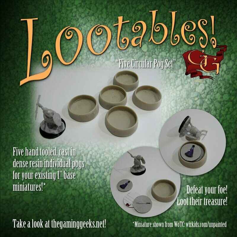 Lootables! "Five circular pog set"