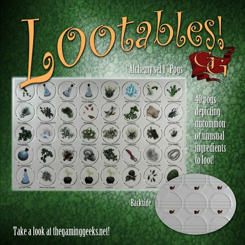Lootables! "Alchemy 1" Treasure pogs