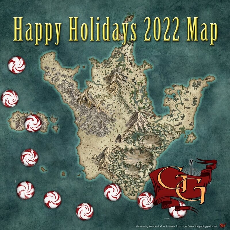 2022 Holiday Gift map