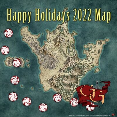 2022 Holiday Gift map