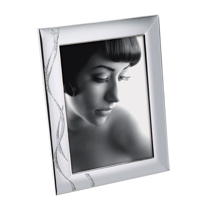 PORTAFOTO IN METALLO CON GLITTER - Misura 13x18