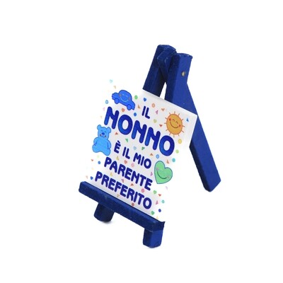 MINI QUADRETTO CON CAVALLETTO NONNO
