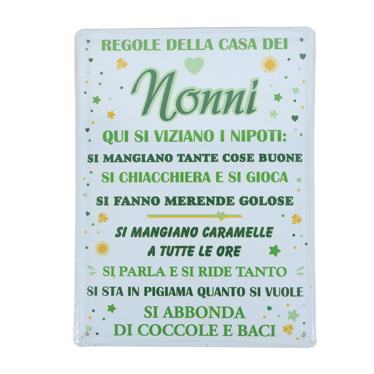 Targa in metallo da muro 30x45