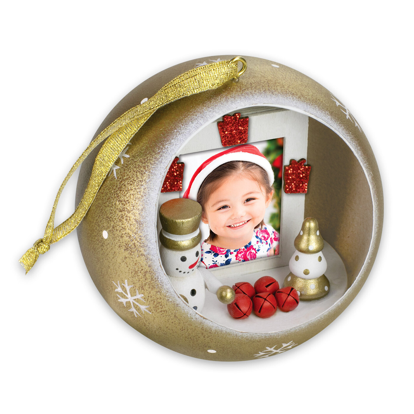PALLINA DI NATALE CON FOTO EITHEL 3.5X4.5