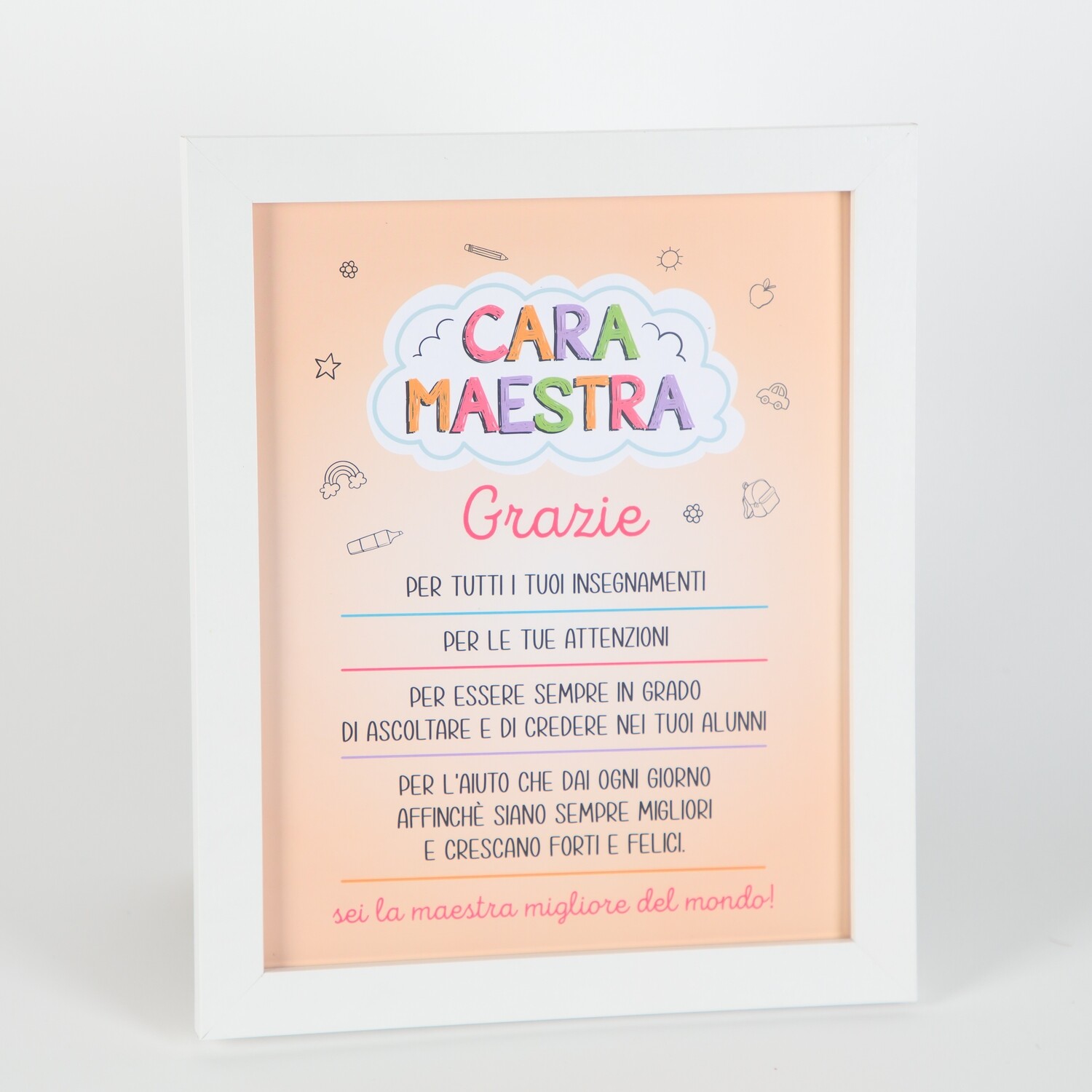 QUADRETTO CON DEDICA