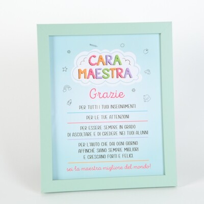 QUADRETTO CON DEDICA