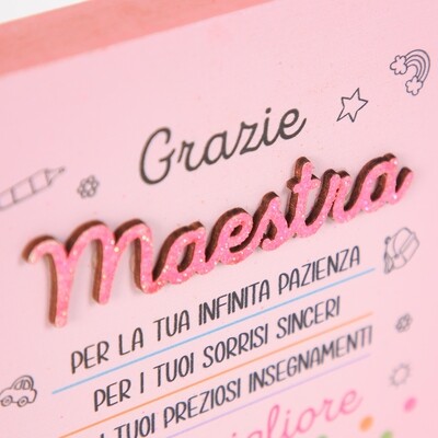 TARGHETTA MAESTRA