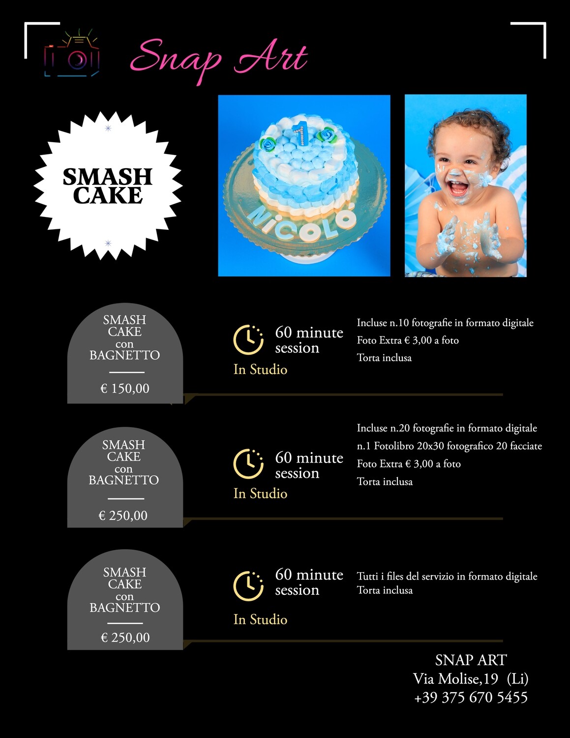 Servizio Fotografico SMASH CAKE