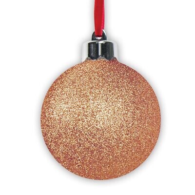 PALLINA 10x10 CON FOTO - RETRO GLITTER CARAMELLO
