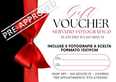 Gift Card Servizio Fotografico