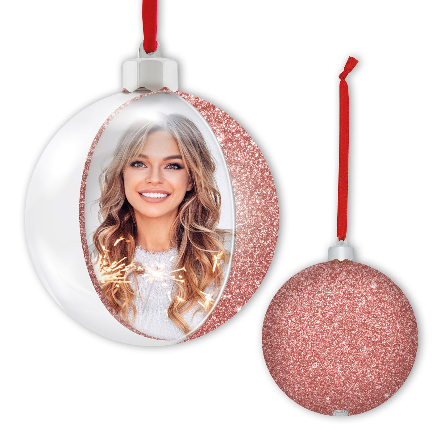 PALLINA BIG PINK 10X10 GLITTER