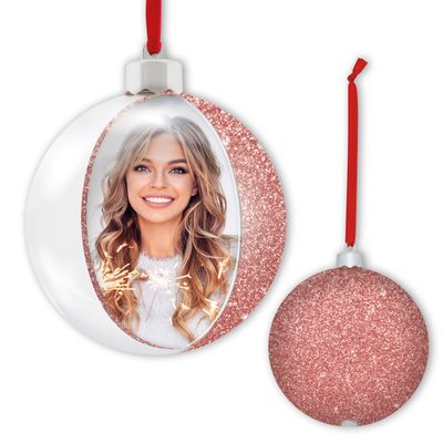 PALLINA BIG PINK 10X10 GLITTER