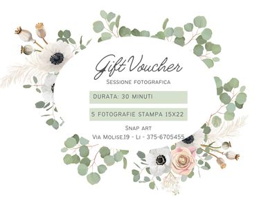 GIFT CARD SERVIZIO FOTOGRAFICO