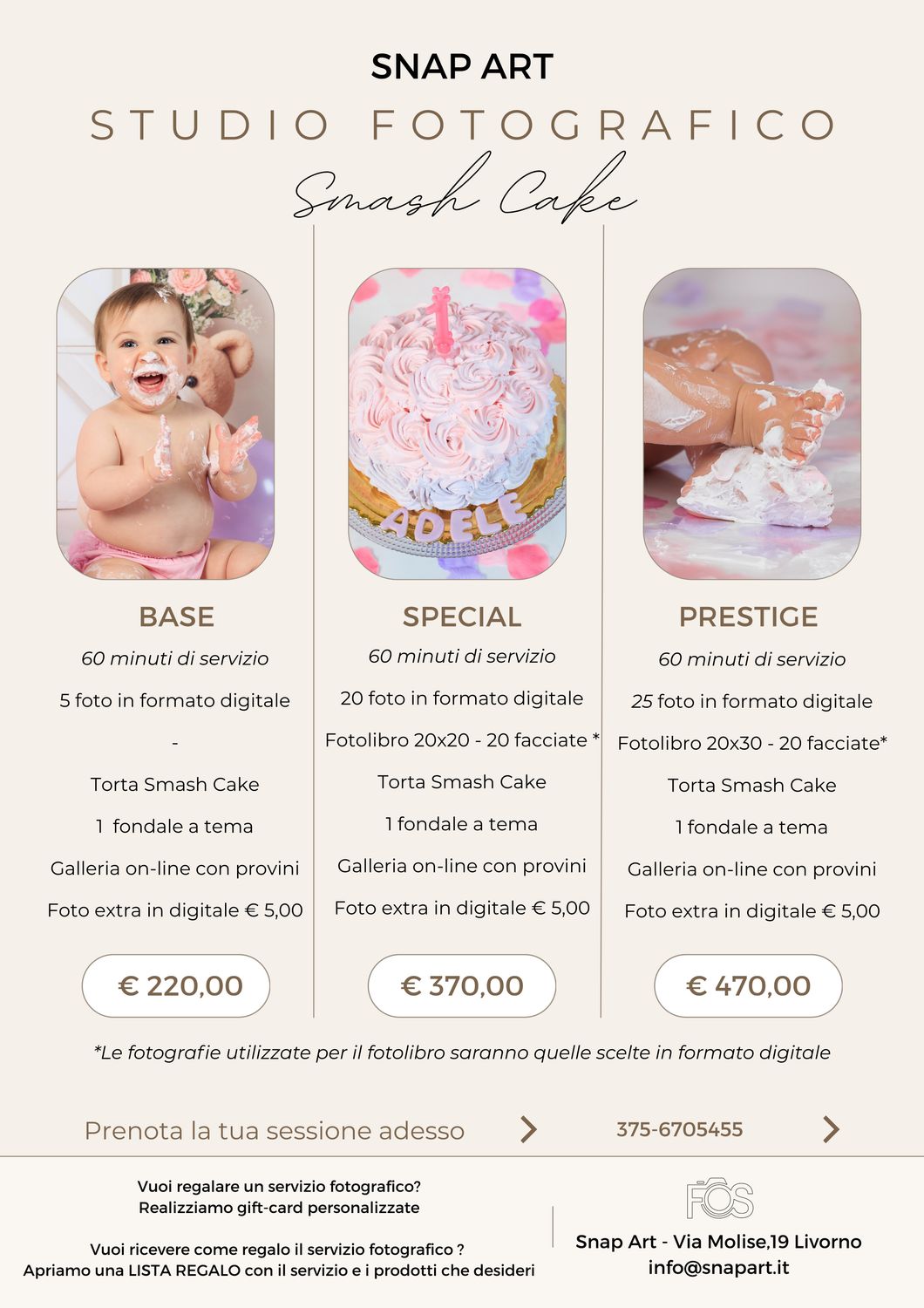 Servizio Fotografico SMASH CAKE