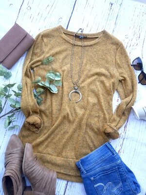 Cozy Sweatshirt | Dark Mustard