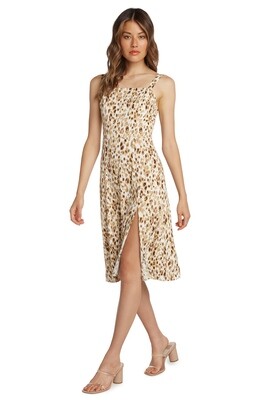 Pastel Leopard Square Neck Dress Pastel Leopard Square Neck Dress