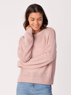Rose Cashmere Mock Neck Sweater Rose Cashmere Mock Neck Sweater