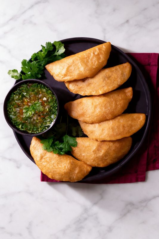 Chicken &amp; Potato Fried Empanada