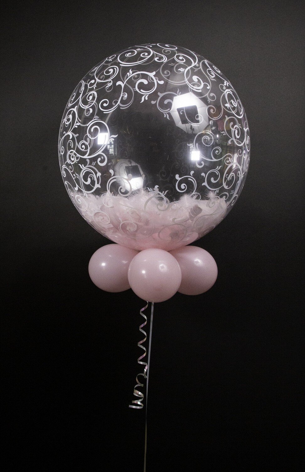 Feather bubble balloon