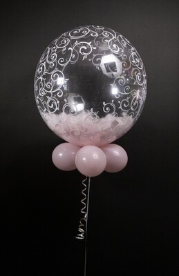 Feather bubble balloon