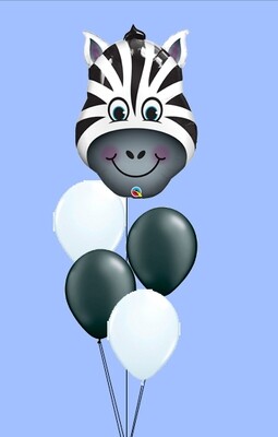 Zany Zebra BAlloon  Bouquet
