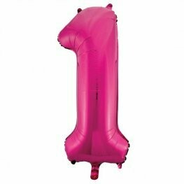 Pink Giant Number Balloons