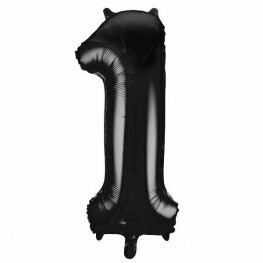 Black Giant Number Balloons