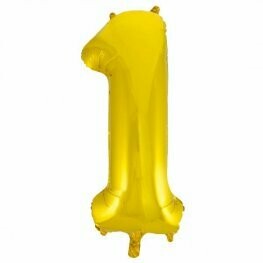 Gold Giant Number Balloons