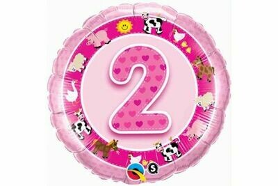 18&quot; Foil 2nd Birthday Pink