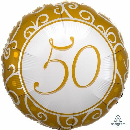 50th Anniversary 18&quot; Gold Foil