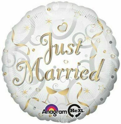 Just Married 18&quot; foil