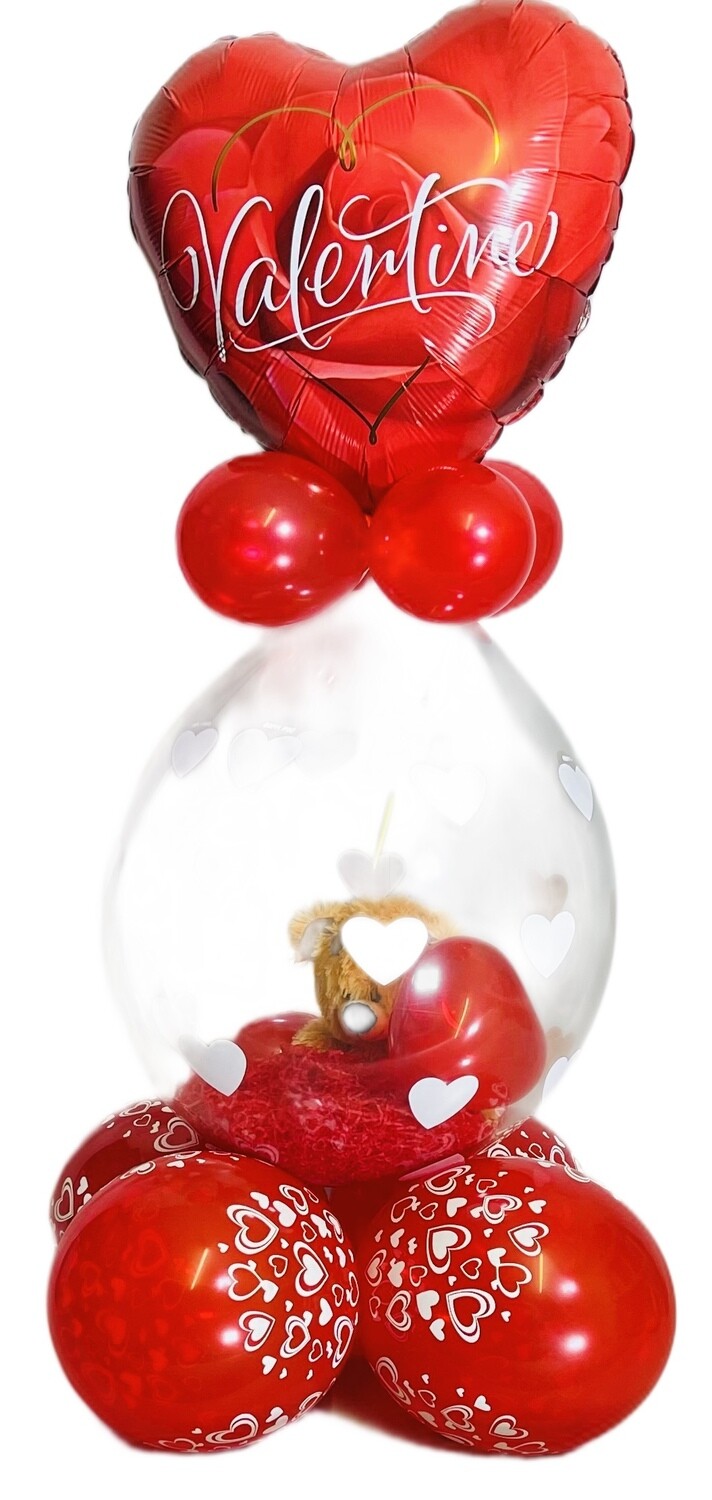 Valentine Teddy In A Balloon