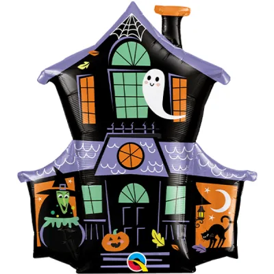 Halloween Haunted House foil 37"