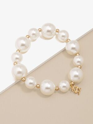 Mixed Pearl Stretch Bracelet 