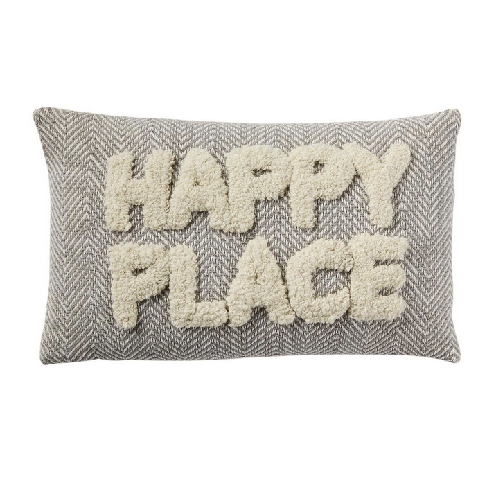 HAPPY TUFTED PILLOW 
