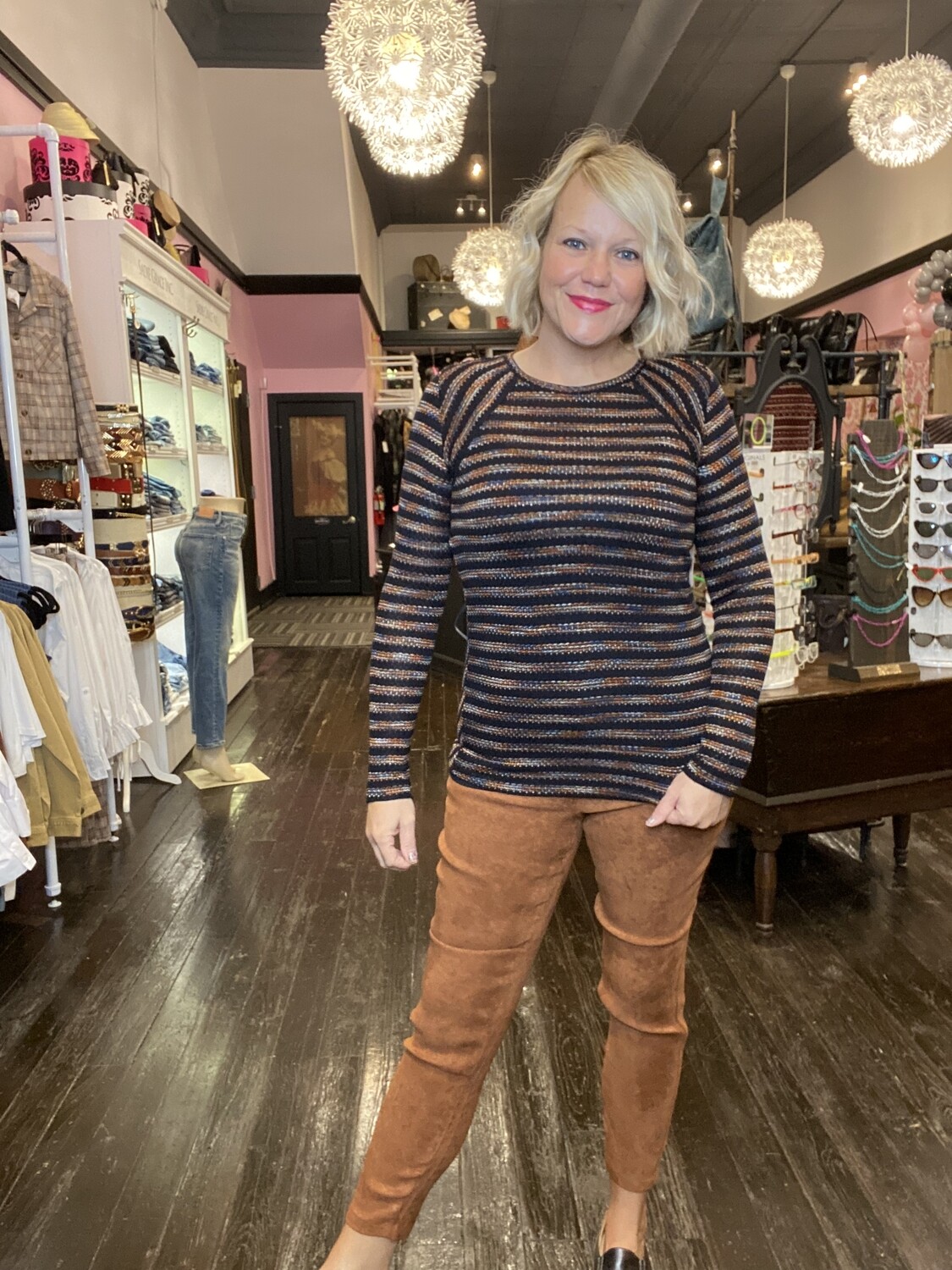 ABBY ANKLE SKINNY CHESTNUT