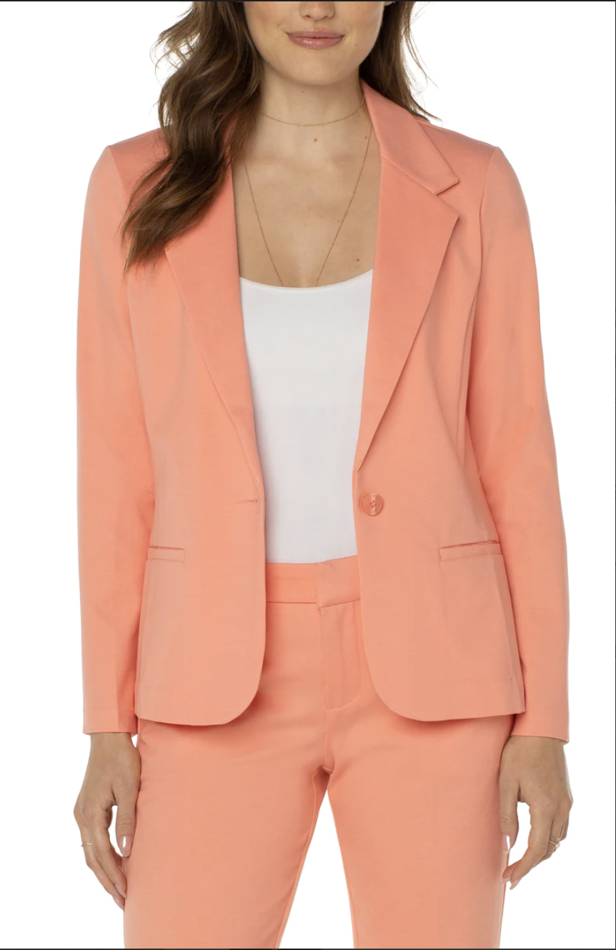 FITTED BLAZER CANTALOUPE