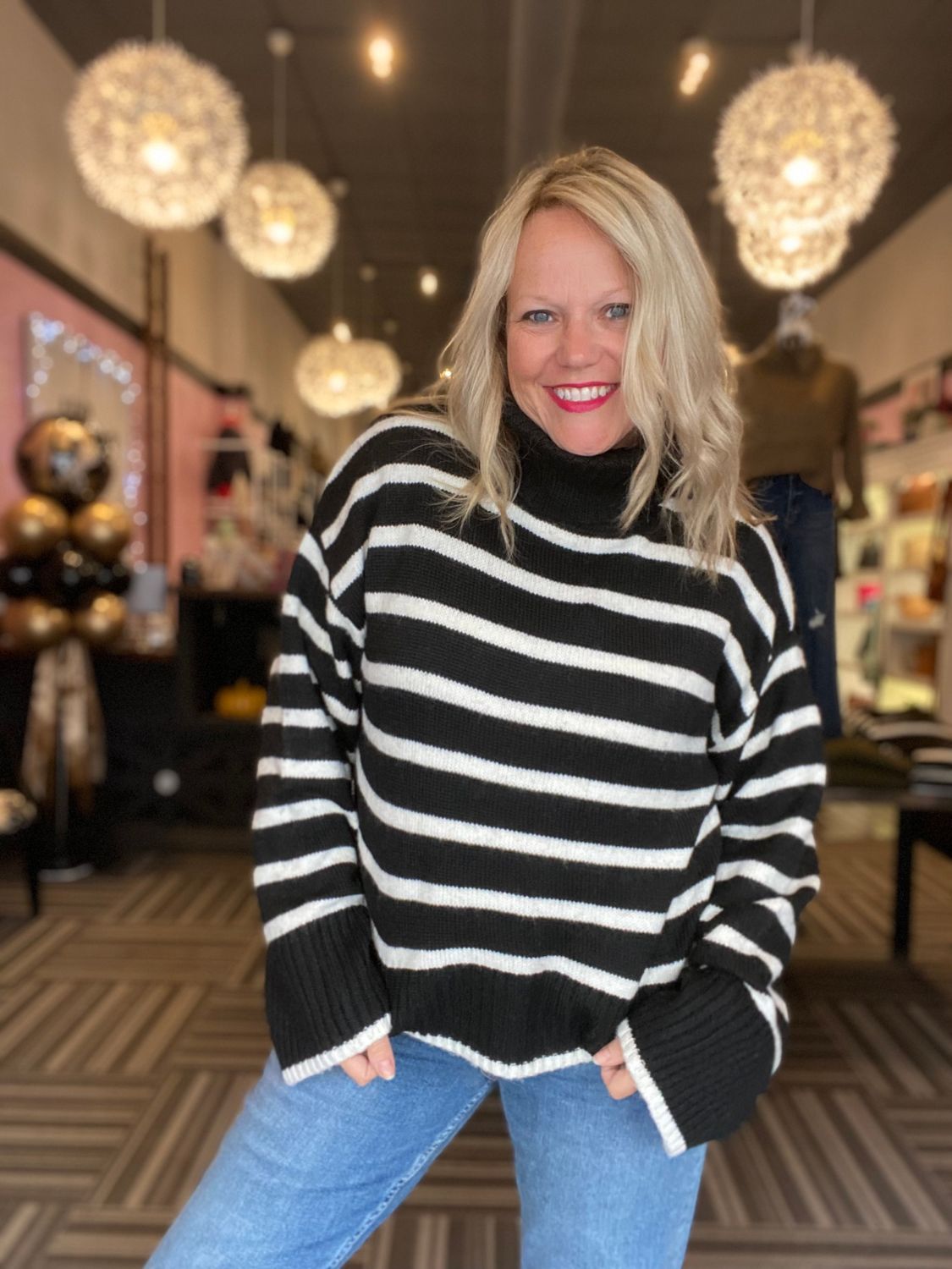 JOSEPHINE STRIPE BLACK